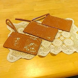Patent Leather Make up / toiletry bags, new